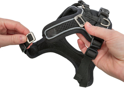 Trixie Premium FlexMesh Geschirr – schwarz, XS-S