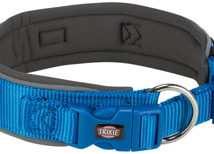 Trixie Premium Halsband - extra breit, royalblau/grafit