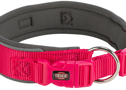 Trixie Premium Halsband – extra breit, fuchsia/grafit