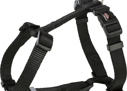 Trixie Premium H-Geschirr – Hundegeschirr schwarz XS-S
