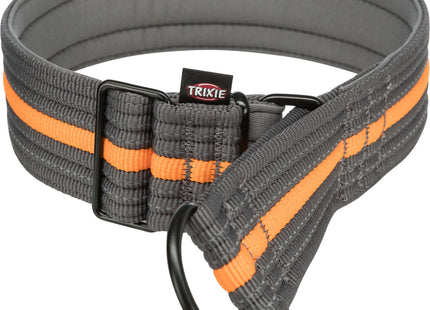 Trixie Fusion Zug-Stopp Halsband – grafit Papaya L-XL