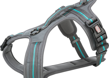 Trixie Fusion Touren-Geschirr - Hundegeschirr grafit/ozean S-M