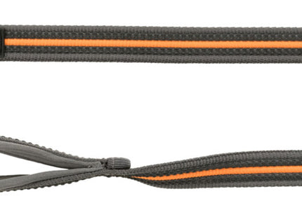 Trixie Fusion Schleppleine – 15m gummiert grafit/papaya