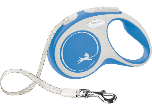 Trixie Flexi New COMFORT - blaue Gurt-Leine S