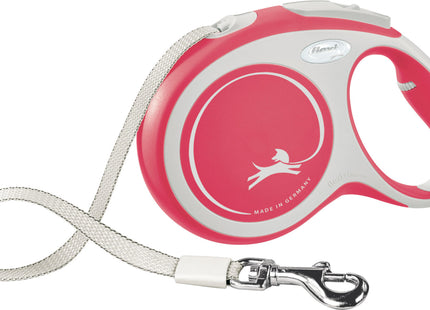 Trixie Flexi New COMFORT - rote Gurt-Leine, 8m