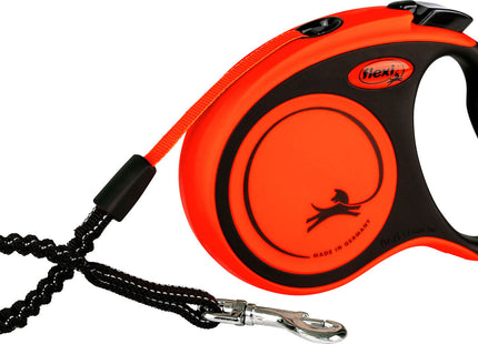 Robuster schwarzer Hundegurt mit orange Akzenten für Outdoor-Abenteuer