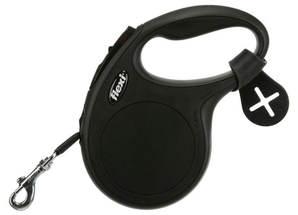 Praktische schwarze Hundekotbeutel-Halterung von Trixie für unterwegs