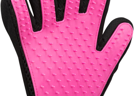 Sanfter Fellpflege-Handschuh in Pink für glänzendes und gepflegtes Fell