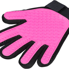 Sanfter Fellpflege-Handschuh in Pink für glänzendes und gepflegtes Fell