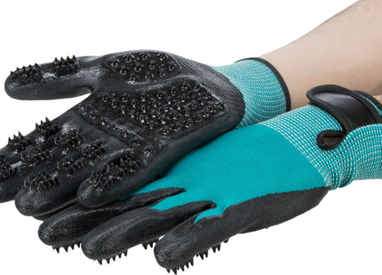 Trixie Fellpflege-Handschuhe aus Nylon und Gummi für Haustiere, 1 Paar