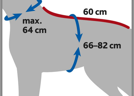 Frottee-Bademantel in Grau für Hunde von Trixie - nach dem Baden kuschelig trocken bleiben