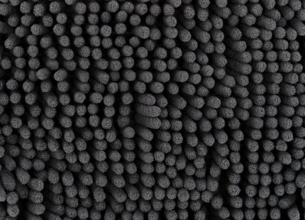 Weiches graues Handtuch mit praktischen Handlaschen aus Mikrofaser