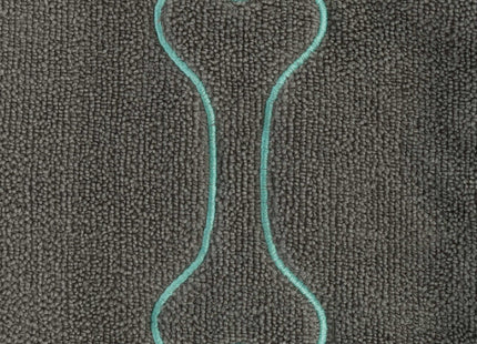 Weiches graues Handtuch mit praktischen Handlaschen aus Mikrofaser