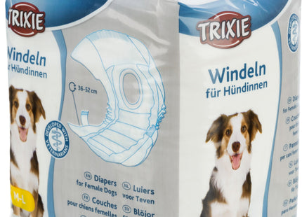 Trixie Windeln für Hündinnen - hochwertige, saugfähige Hundewindeln für weibliche Hunde in verschiedenen Grössen