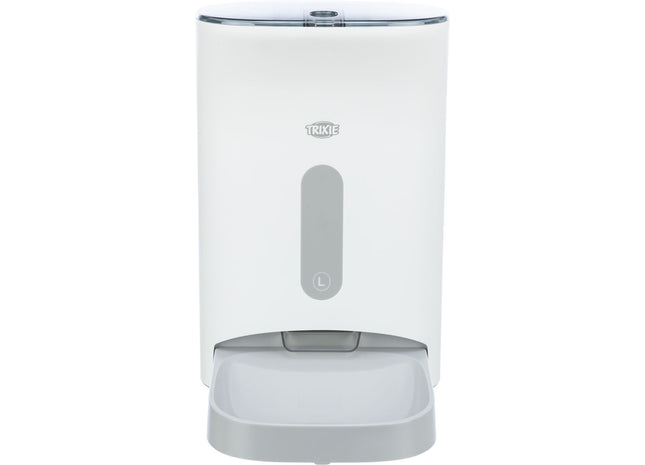 Automatischer Futterautomat für Haustiere in Weissgrau