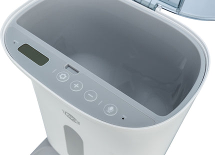 Automatischer Futterautomat für Haustiere in Weissgrau