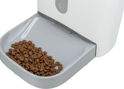 Automatischer Futterautomat für Haustiere in Weissgrau
