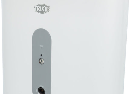 Automatischer Futterautomat für Haustiere in Weissgrau, smart und praktisch