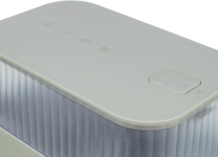 Automatischer Futterautomat für Haustiere in Hellgrau