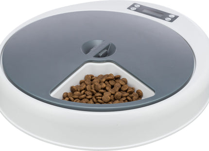 Automatischer Futterspender für Haustiere in Weissgrau