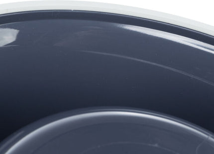 Blauer Napf mit Gummiring von Trixie für Haustiere