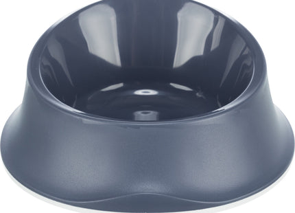 Blauer Napf mit Gummiring von Trixie für Haustiere