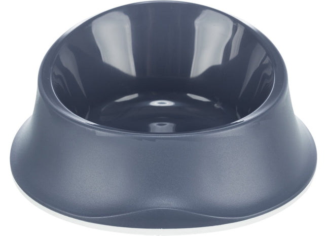 Blauer Napf mit Gummiring von Trixie für Haustiere
