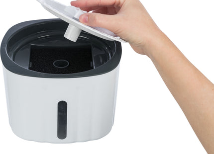 Trixie Trinkbrunnen Flower Kunststoff - hochwertiger Trinkbrunnen für Haustiere aus strapazierfähigem Kunststoff