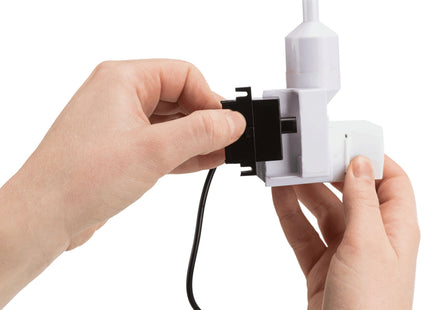 Keramik-Trinkbrunnen für Haustiere, 1,5 l, petrolweiss