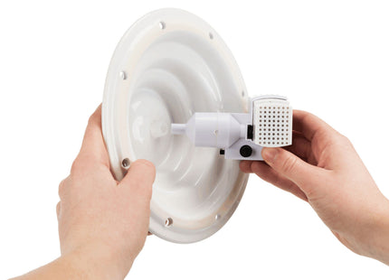 Keramik-Trinkbrunnen für Haustiere, 1,5 l, petrolweiss