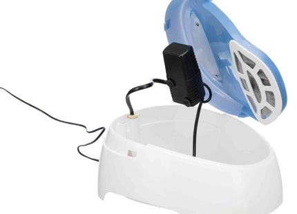 Automatischer Wasserspender für Haustiere, 1 Liter, weiss-blau