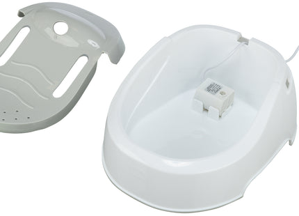 Automatischer Wasserspender für Haustiere, 1 Liter, weiss-blau