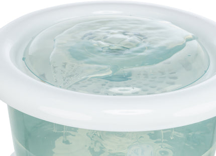 Trinkbrunnen für Katzen mit Blasenstrahl, 3L, blau-weiss