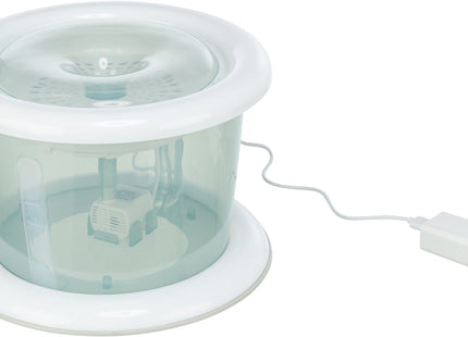 Trinkbrunnen für Katzen mit Blasenstrahl, 3L, blau-weiss