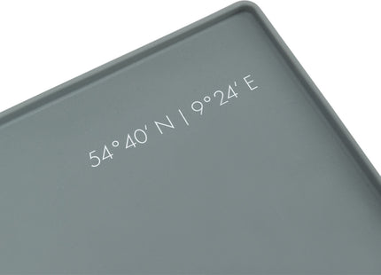 Praktische graue Napfunterlage aus Silikon von Trixie Be Nordic