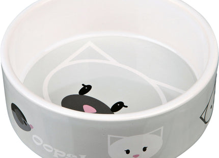 Trixie Keramiknapf Mimi Ø 12 cm - hochwertiger Futternapf für Katzen in elegantem Design