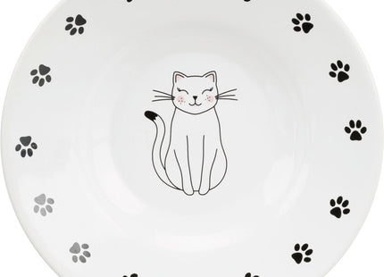 Keramiknapf für kurznasige Katzen, weiss, von Trixie