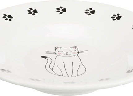 Keramiknapf für kurznasige Katzen, weiss, von Trixie