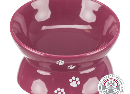 Erhöhter Keramiknapf in Beere für stilvolles Fressen