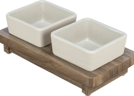 Trixie Napf-Set CityStyle aus Keramik und MDF