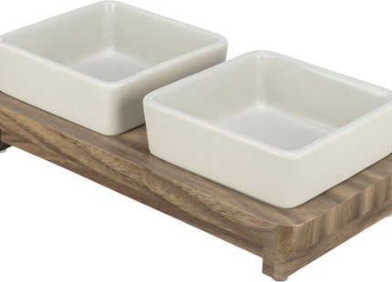 Trixie Napf-Set CityStyle aus Keramik und MDF
