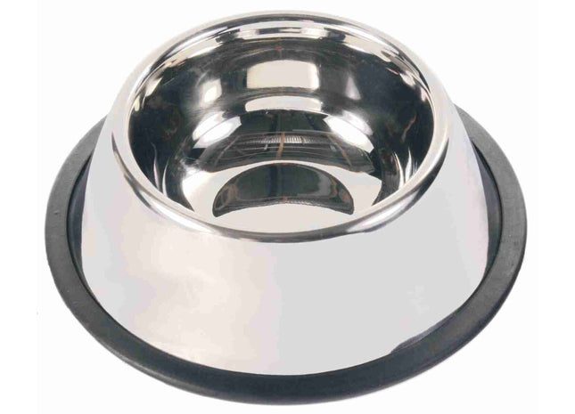 Trixie Edelstahlnapf Langohr Ø 15 cm - hochwertiger Napf für Haustiere