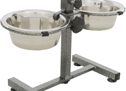 Trixie Hundebar mit 2 Edelstahlnäpfen