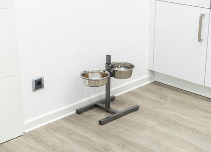 Trixie Hundebar mit 2 Edelstahlnäpfen