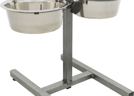 Trixie Hundebar mit 2 Edelstahlnäpfen