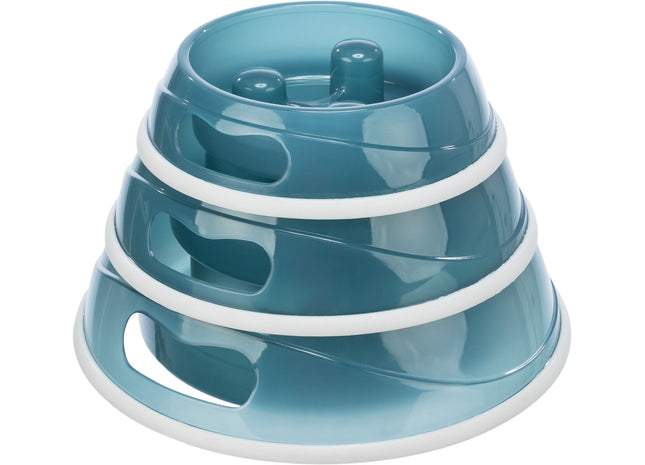 Trixie Slow Feed Napf - Hochwertiger Futternapf zur Förderung langsameren Fressens für Haustiere