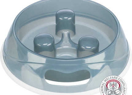 Trixie Slow Feed Napf - Hochwertiger Futternapf zur Förderung langsameren Fressens für Haustiere