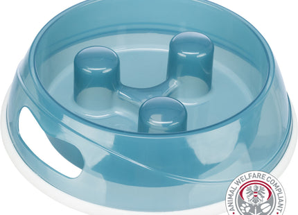 Trixie Slow Feed Napf - Hochwertiger Futternapf zur Förderung langsameren Fressens für Haustiere