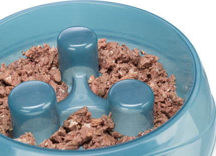Trixie Slow Feed Napf - Hochwertiger Futternapf zur Förderung langsameren Fressens für Haustiere
