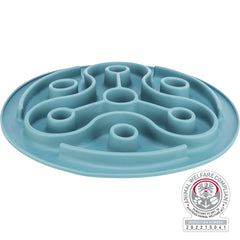 Blau gestreifte Slow Feeding Matte für Haustiere von Trixie